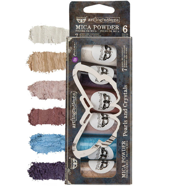 Pearls & Crystals Art Mica Powder Set | Finnabair Art Ingredients