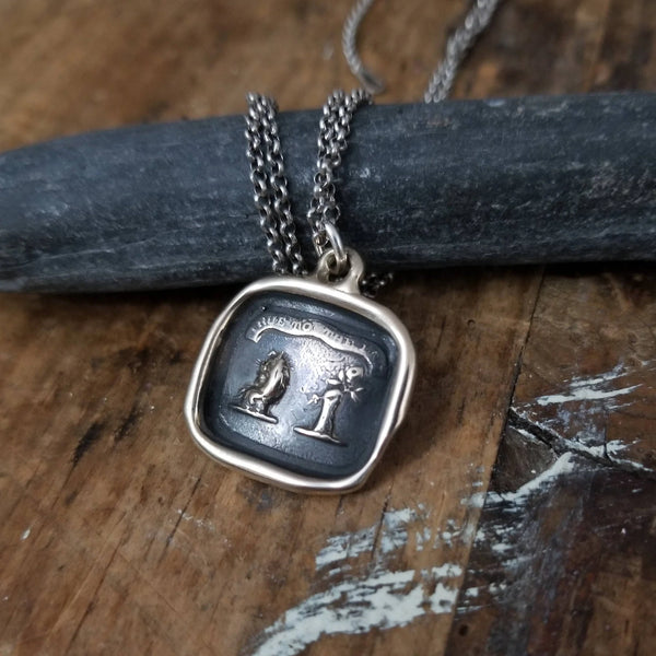 True to the End Wax Seal Pendant