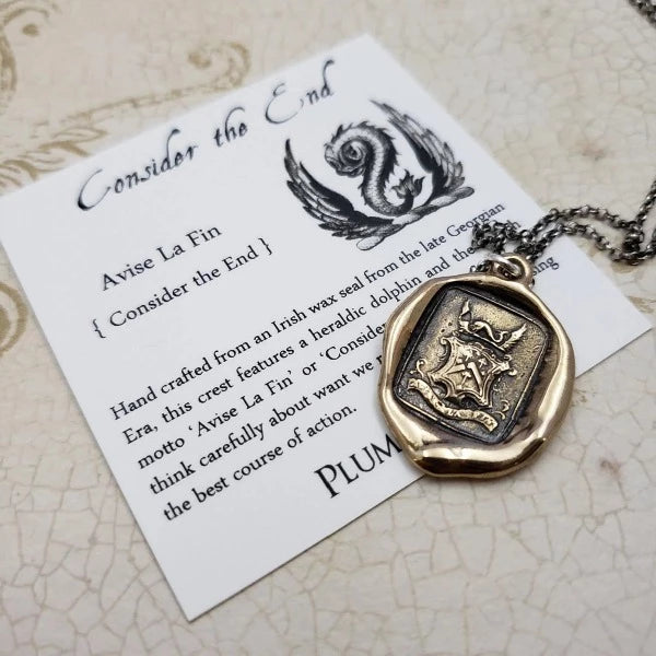 Consider the End Wax Seal Pendant