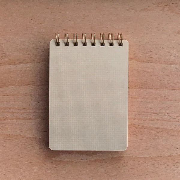 Olive Work Memo A7 Notepad w/ Kraft Pages