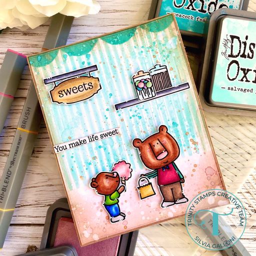 Cozy Bear Sweet Shop Stamp + Die Set