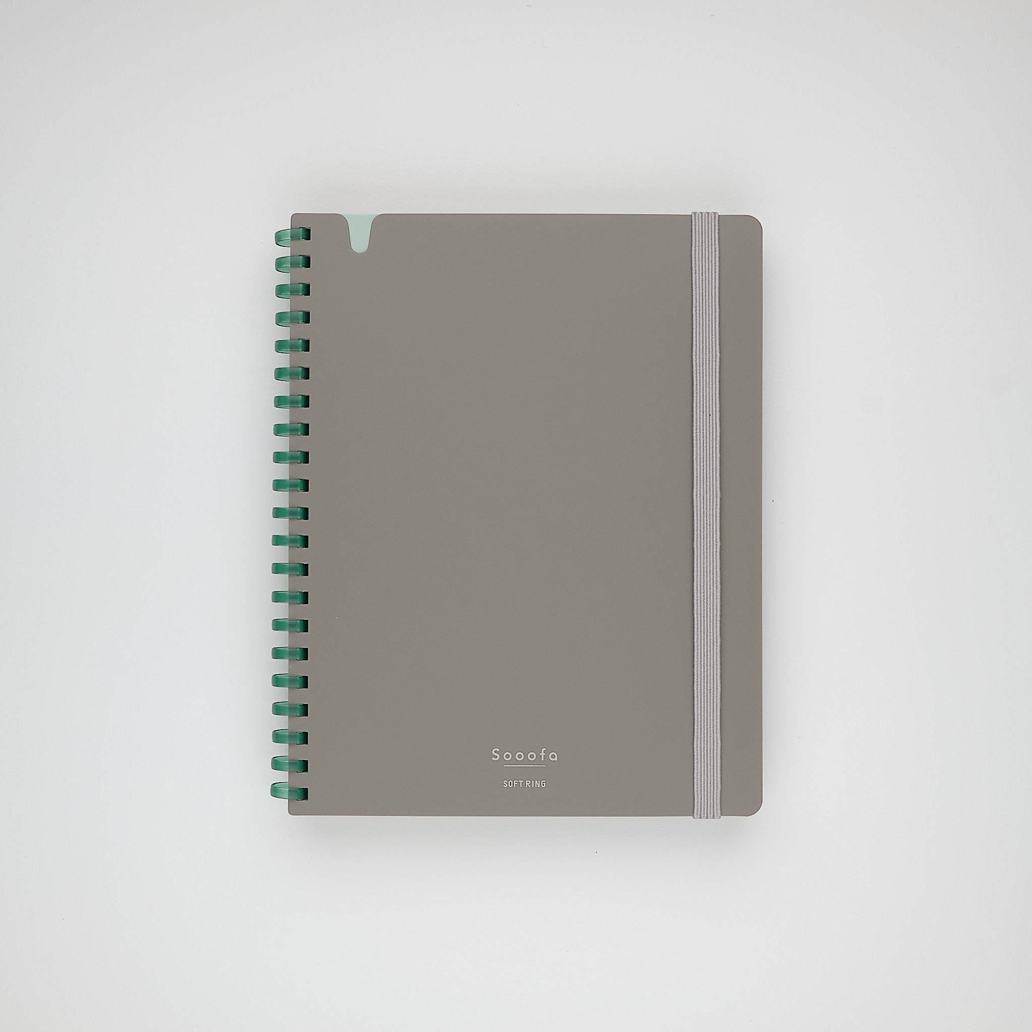 Warm Gray Sooofa Soft Ring B6 4mm Grid Notebook
