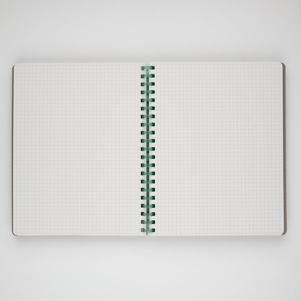 Warm Gray Sooofa Soft Ring B6 4mm Grid Notebook