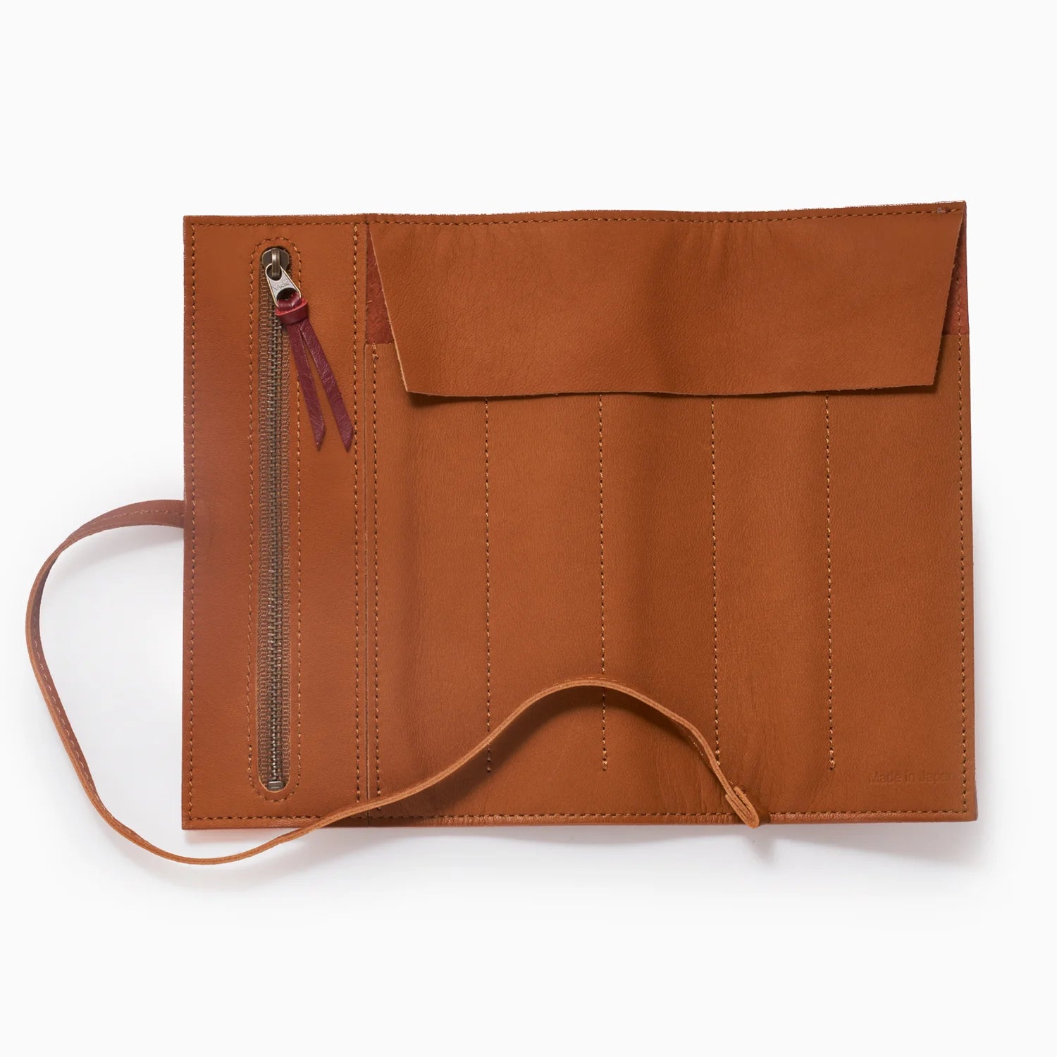 Brown Leather Pen Roll