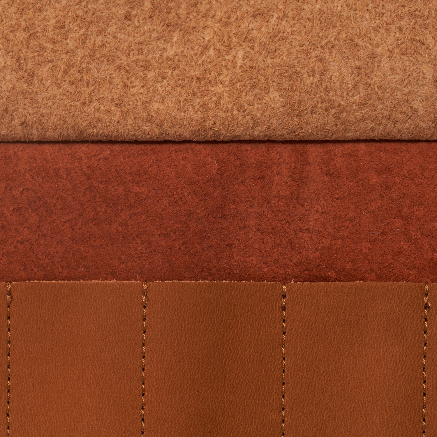 Brown Leather Pen Roll