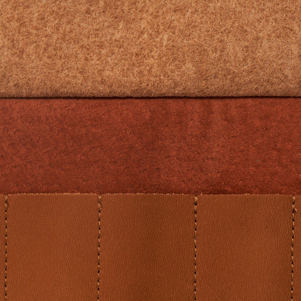 Brown Leather Pen Roll