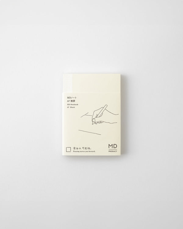 Blank A7 md Cream Notebook