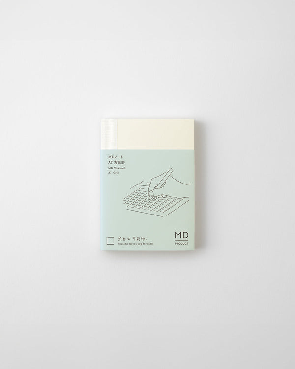 MD Cream A7 Grid Notebook