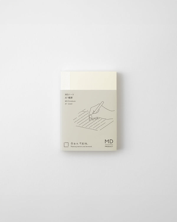 Lined A7 md Cream Notebook