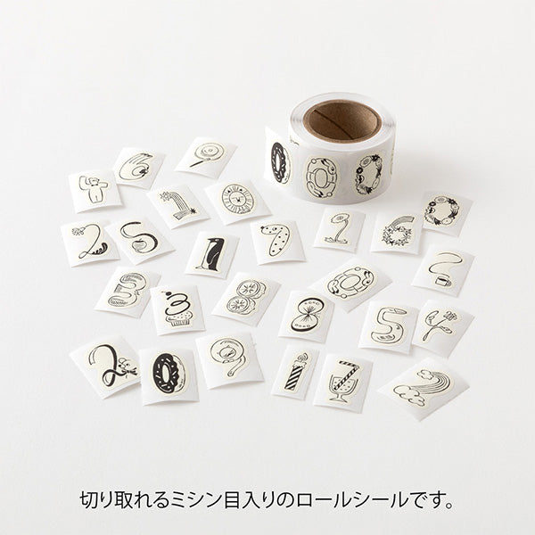 Numbers Yuru Log Roll Stickers — alternate official product view