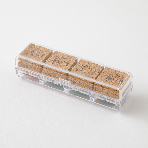 Animal Poses Yuru Log Pre-inked Paintable Stamp — alternate official product view