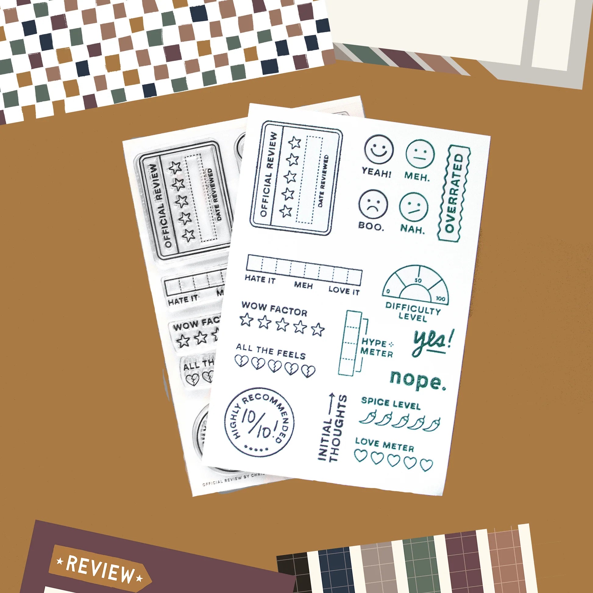 Official Review 4x6 Clear Stamp Set