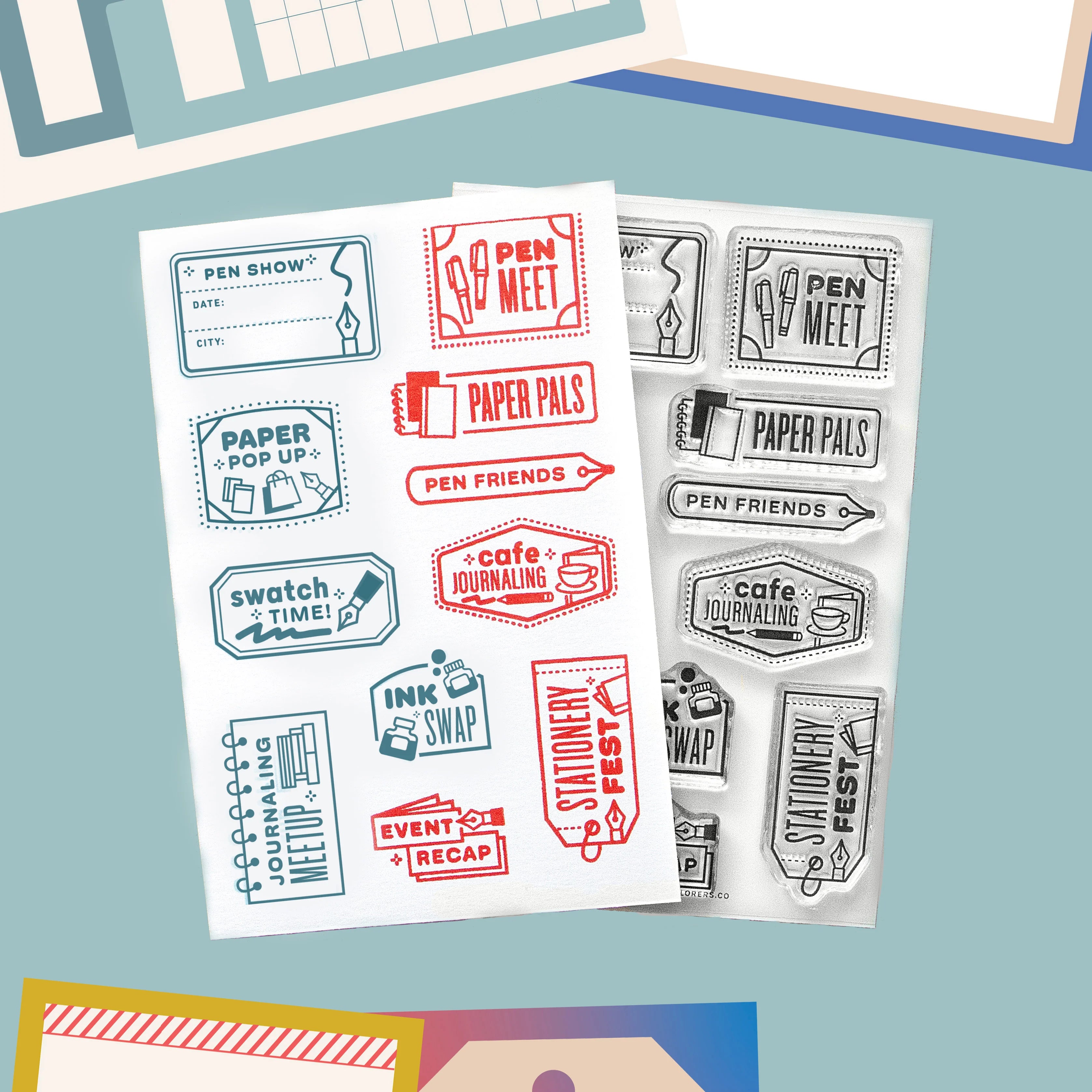 Paper Passport 4x6 Clear Stamp Set