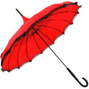 Red Boutique Pagoda Umbrella with Lace and Bows