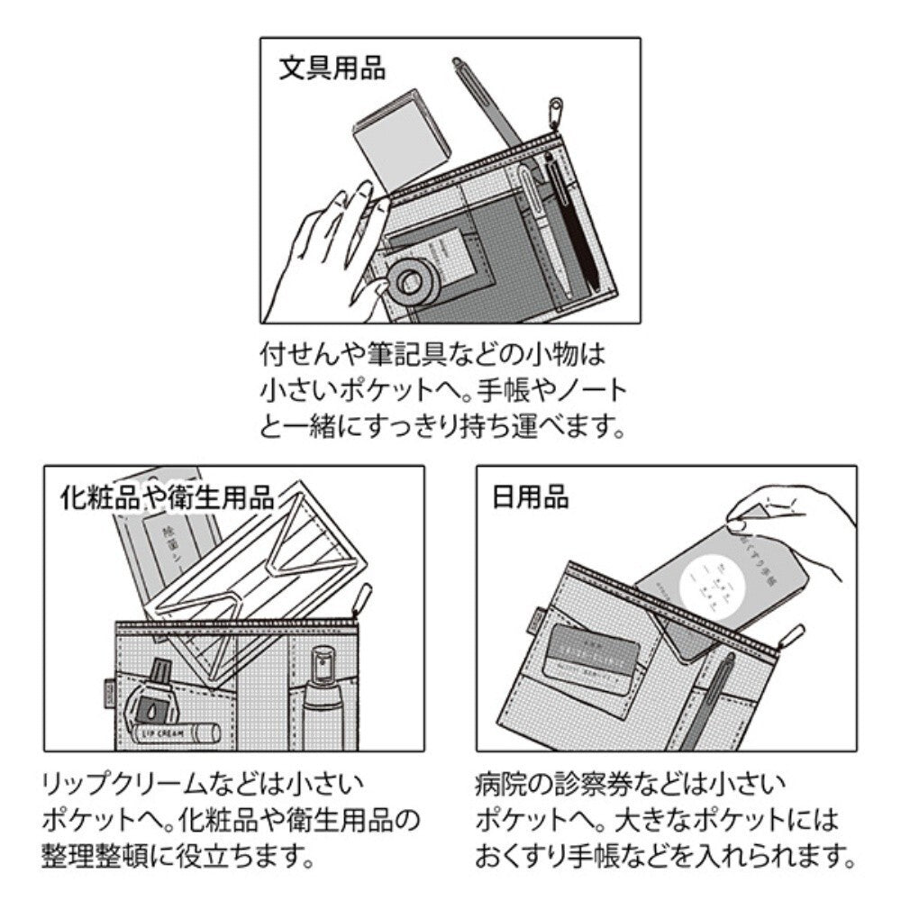 Pen & Tool Mesh Zipper Pouches