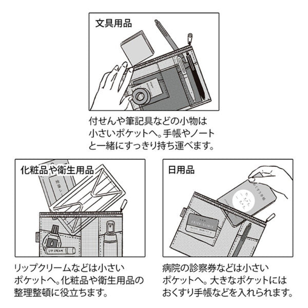 Pen & Tool Mesh Zipper Pouches