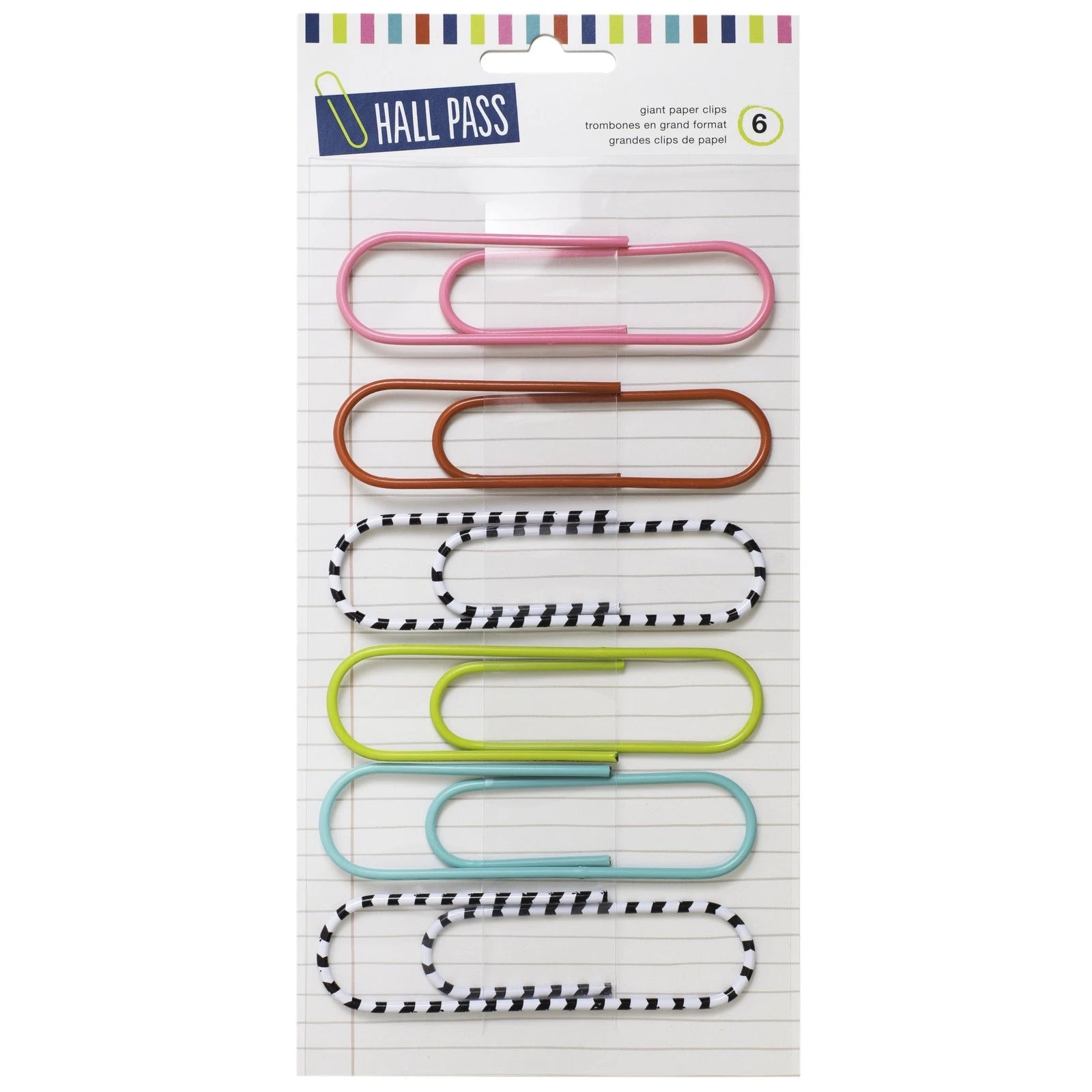 Hall Pass Giant Paper Clips 6pk