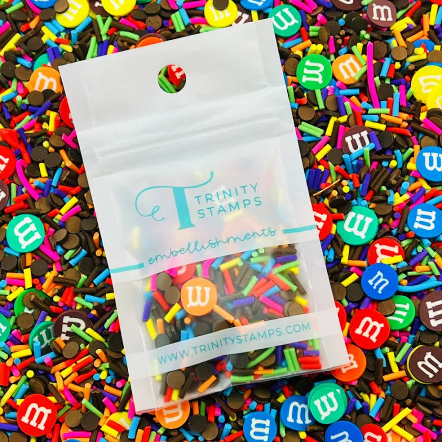 Chocolate Candy Overload Shaker Embellishments