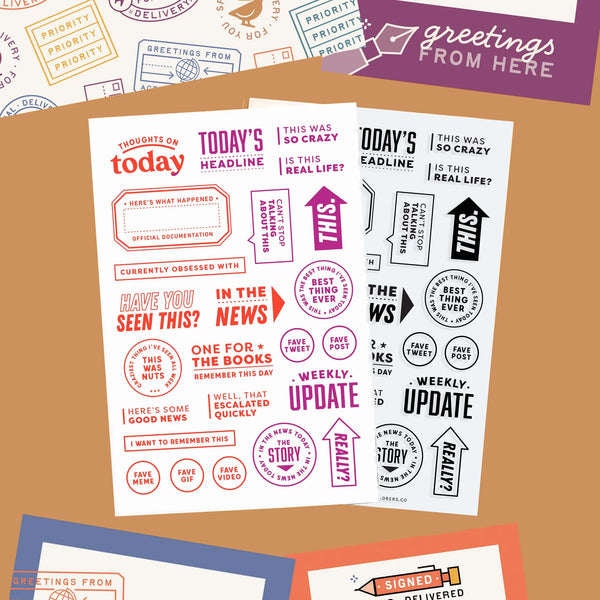 {coming soon!} Thoughts on Today {Throwback!} 4x6 Clear Stamp Set