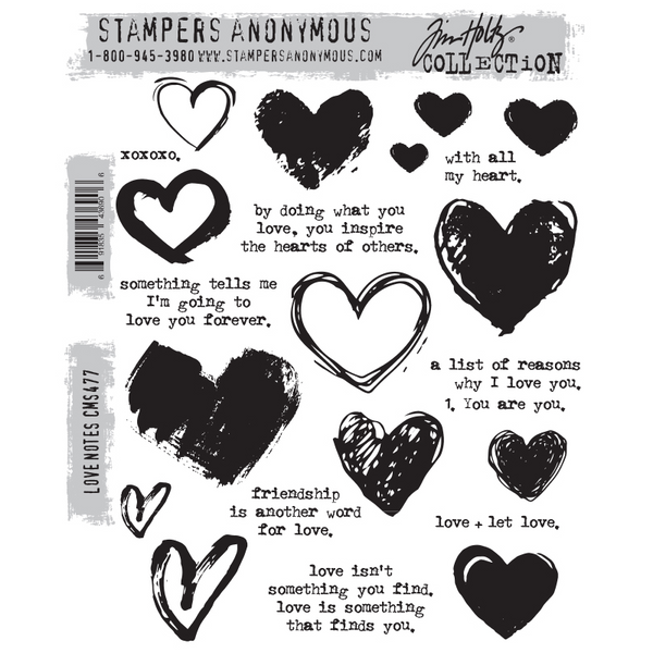 Love Notes Cling Stamp Set