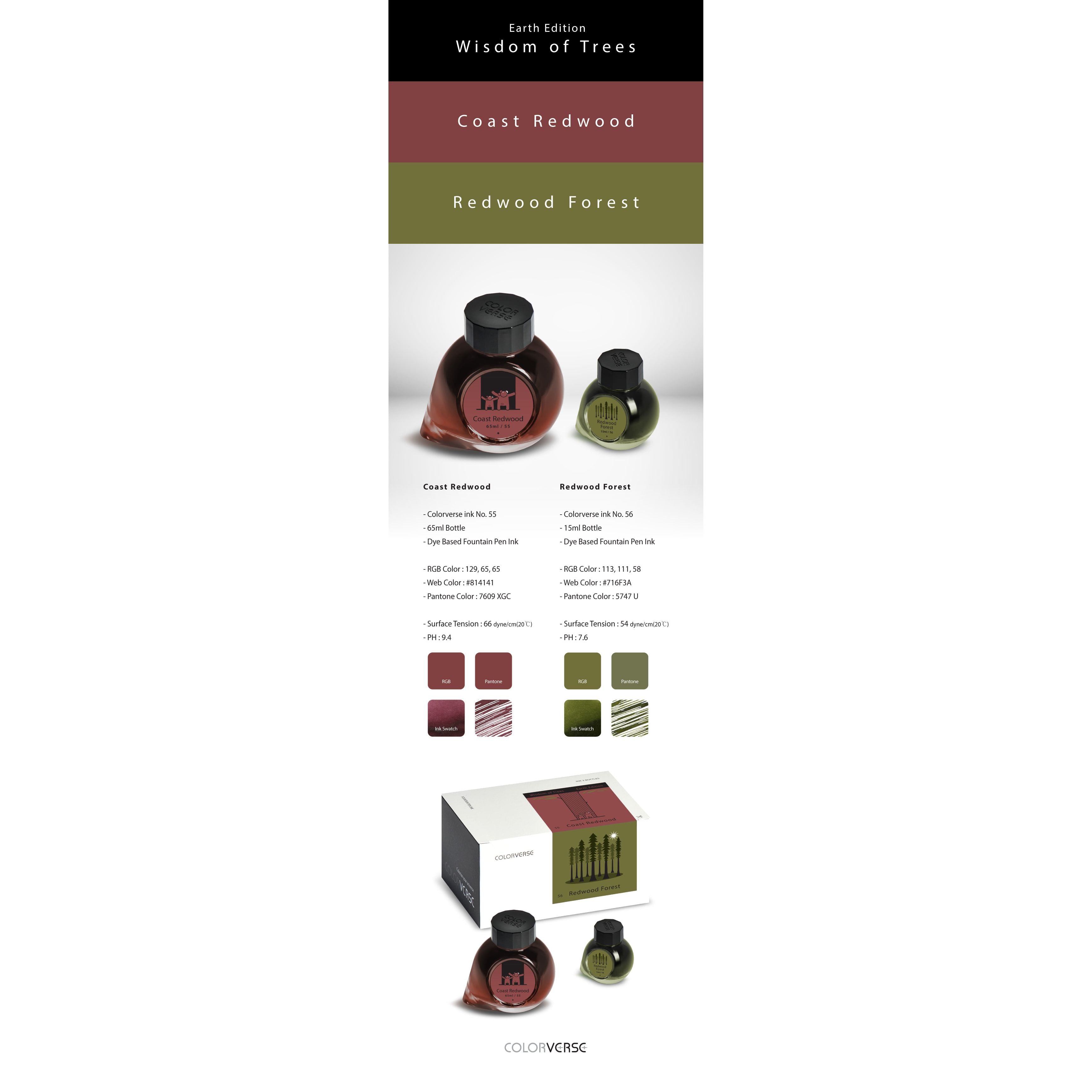 Coast Redwood & Redwood Forest {Earth Edition} Fountain Pen Ink