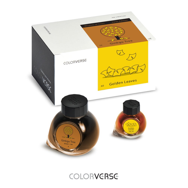 Ginkgo Tree & Golden Leaves {Earth Edition} Fountain Pen Ink