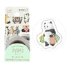 Animal Emotions Yuru Log Roll Stickers