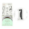 Numbers Yuru Log Roll Stickers