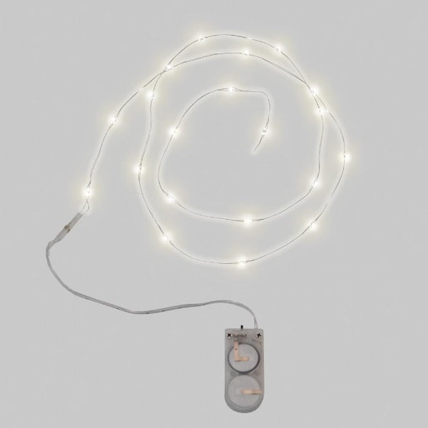 Battery-Operated Wire Light Strands {Clear} | idea-ology