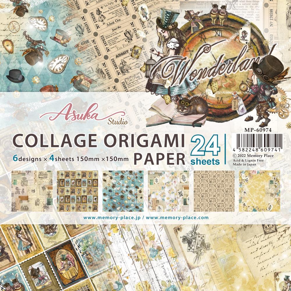 Wonderland Collection Origami Paper 6x6 Paper Pack {24 feuilles}