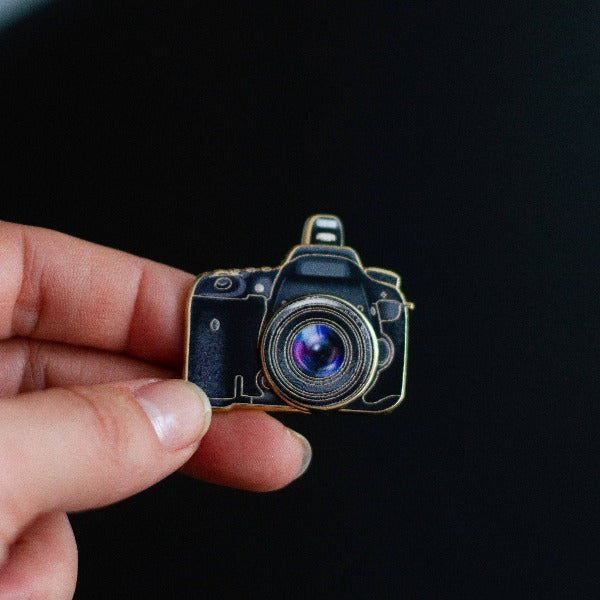 DSLR Camera Interactive Enamel Pin