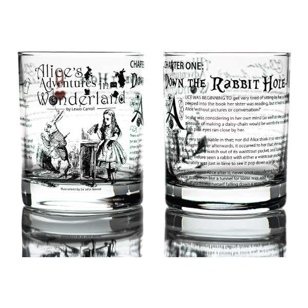 Literature Rocks Alice in Wonderland Literature Rocks Glass {Set of 2}