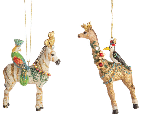 Whimsical Menagerie Ornaments {multiple styles}