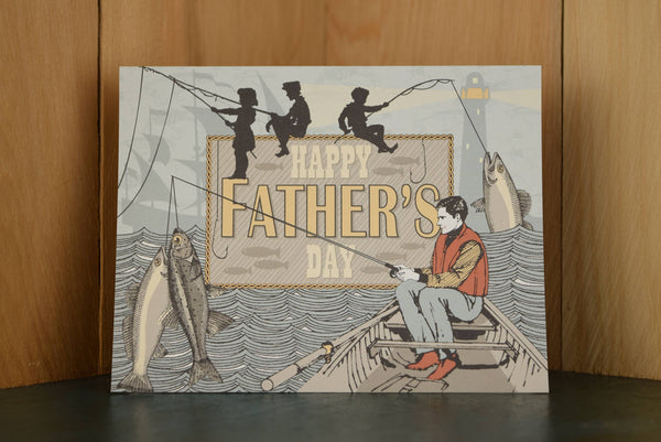 Carte de fête des pères | Pêche