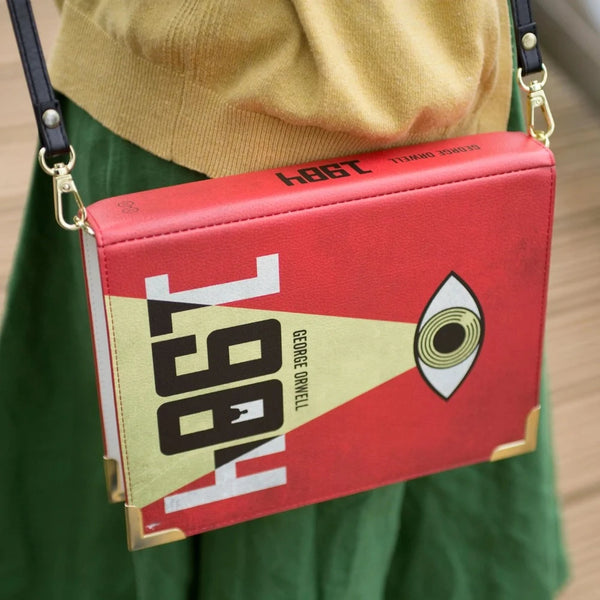 Orwell's 1984 Book Art Handbag