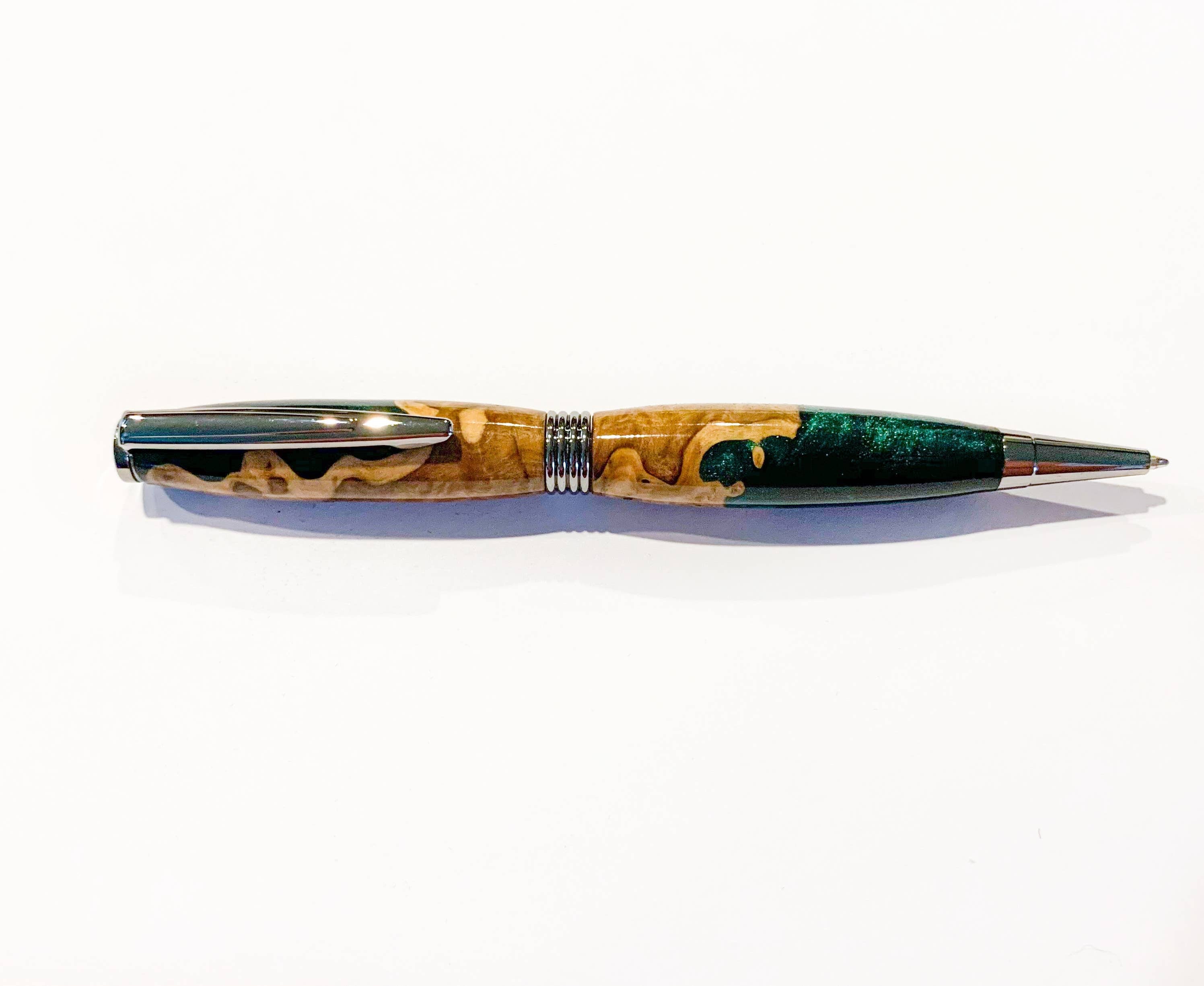 Handcrafted Slimline Pen | 'The Professional' in Emerald Isle