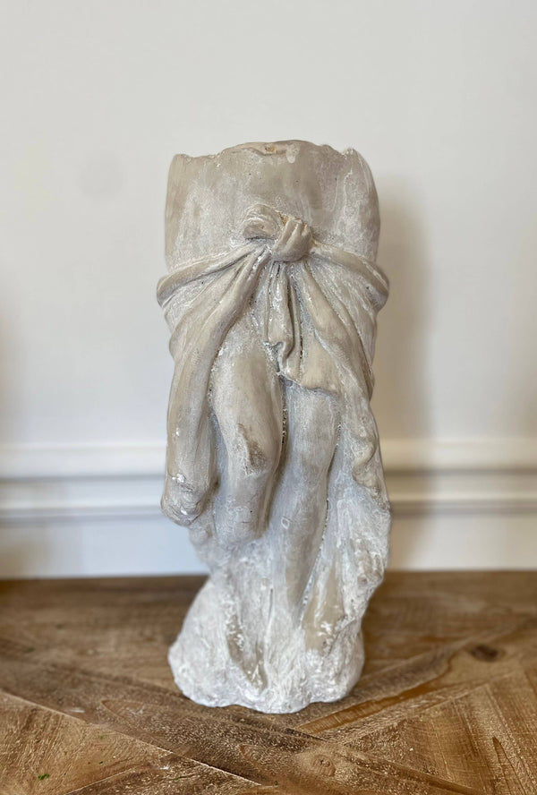 Cement Lady Skirt Planter