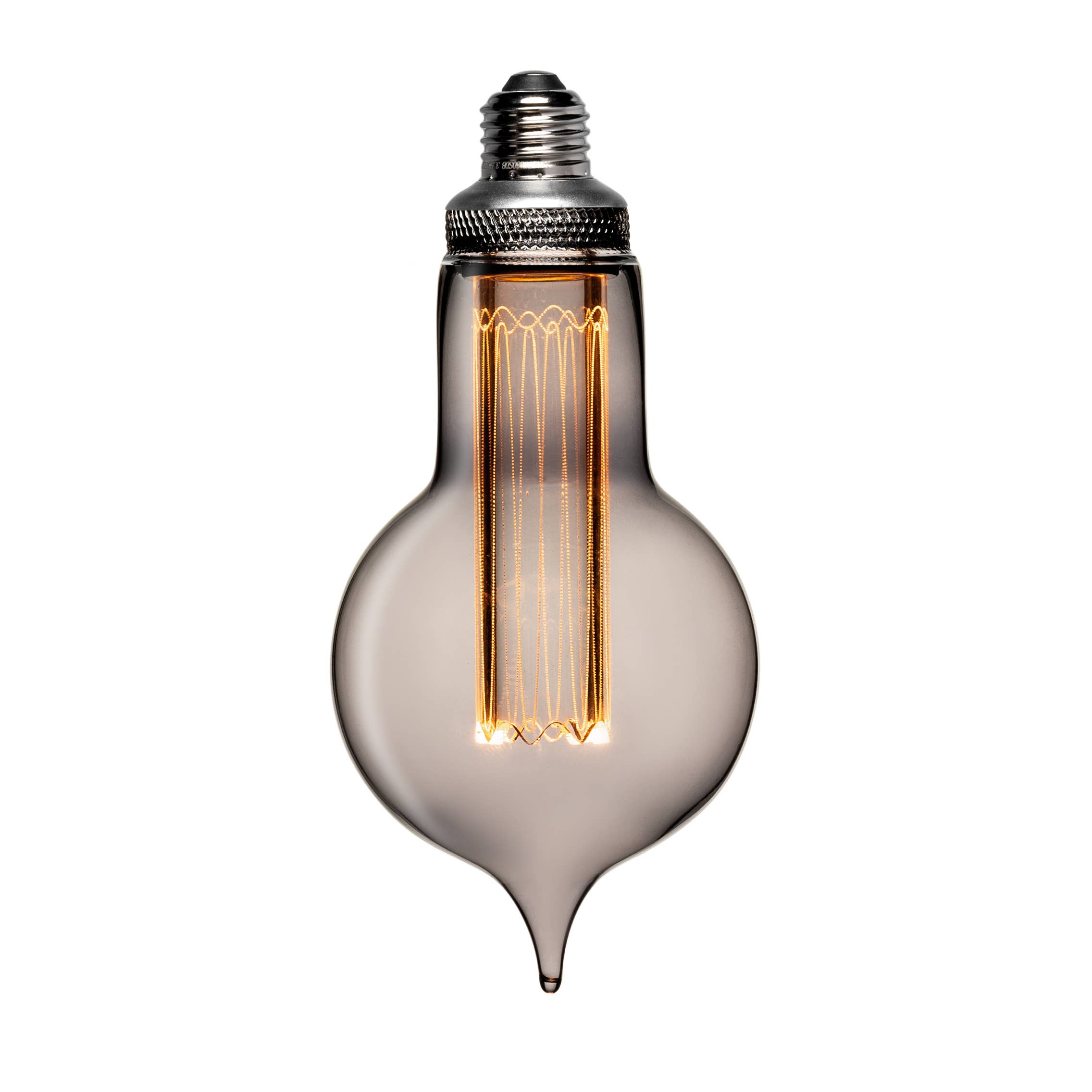 Decorative Drop Style LED Light Bulb | Smoke