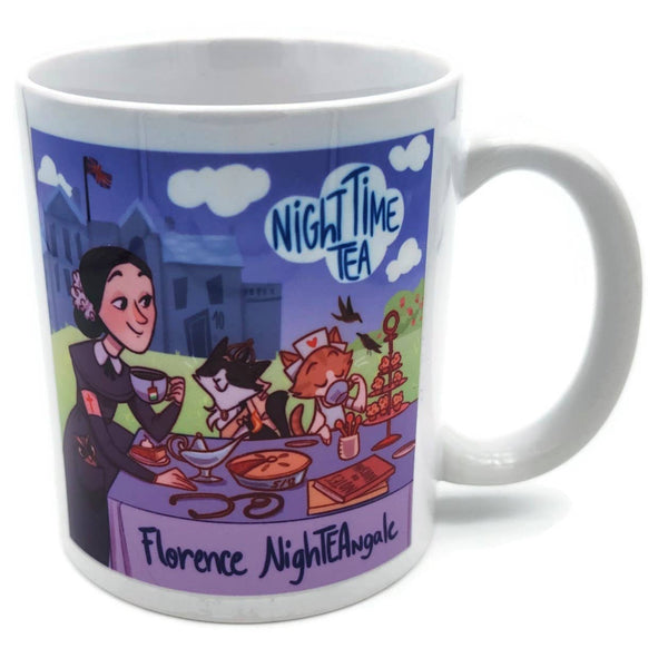Ar'tea'stic Porcelain Mug | "Florence NighTEAngale"