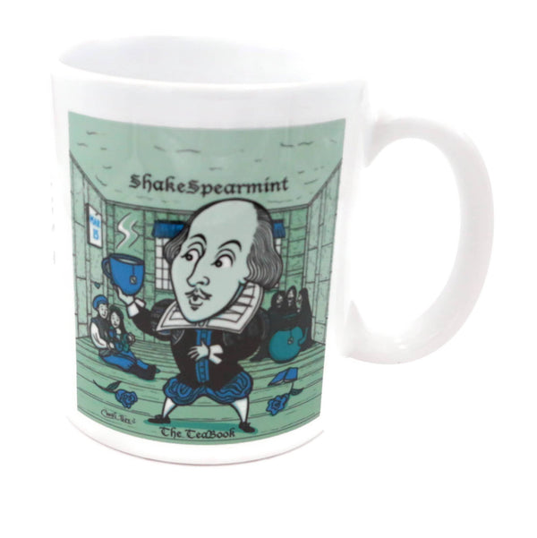 Tasse en porcelaine Ar'tea'stic | "Menthe verte de William Shake"