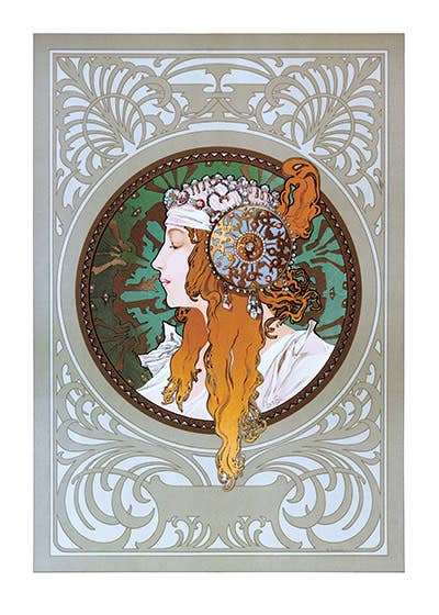 Alphonse Mucha | Blonde byzantine