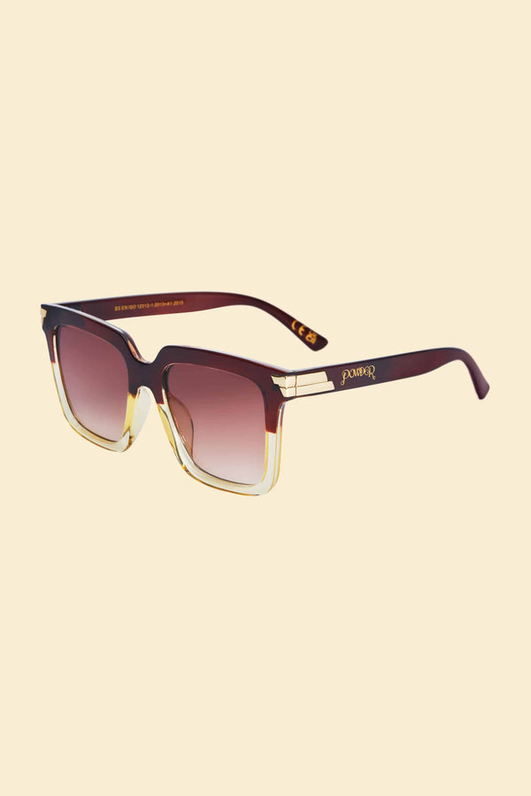 Luxe Fallon Sunglasses | Mahogany/Nude