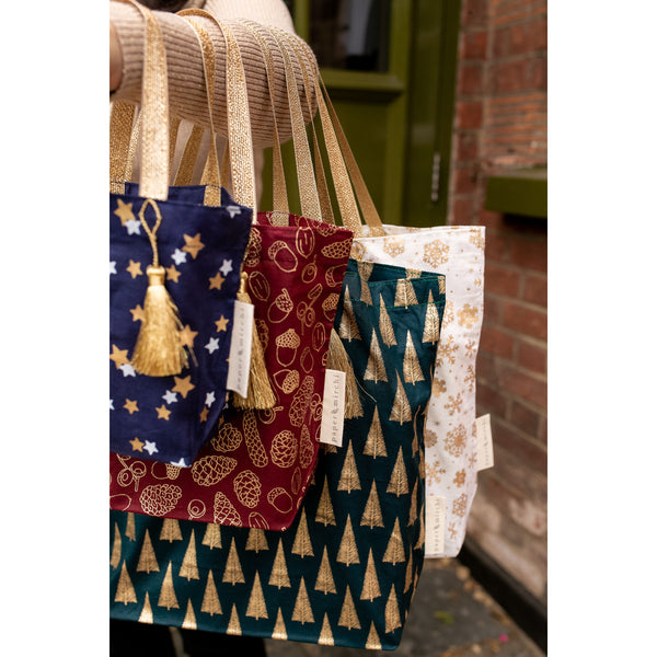 Reusable Gift Bag Tote | Christmas Collection {multiple sizes & colors}