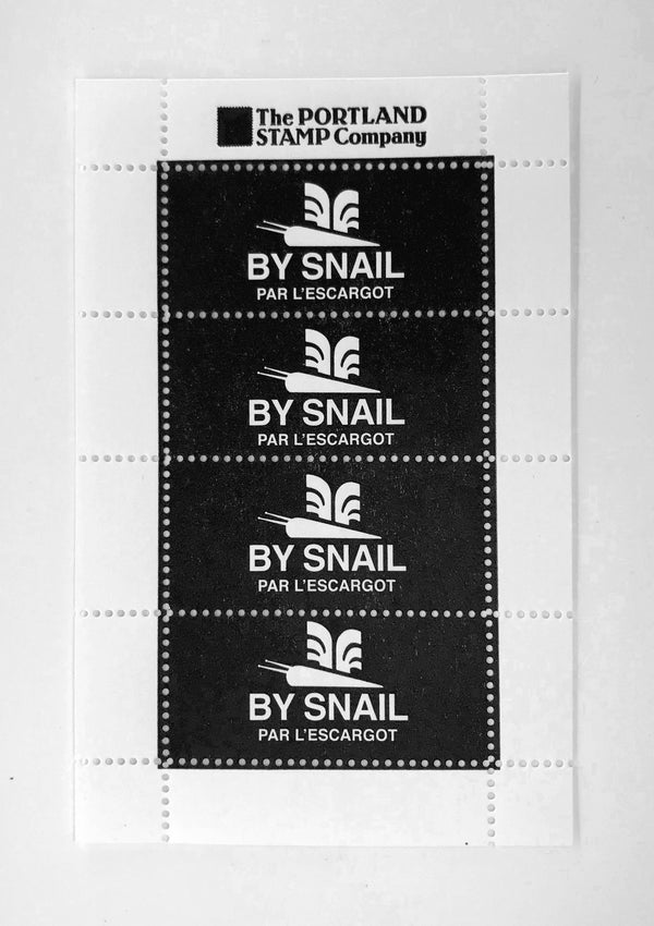 Lick & Stick Stamps | By Snail {Black}