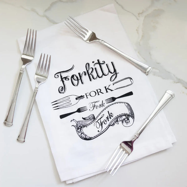 Serviette de cuisine fourchette fourchette Forkity