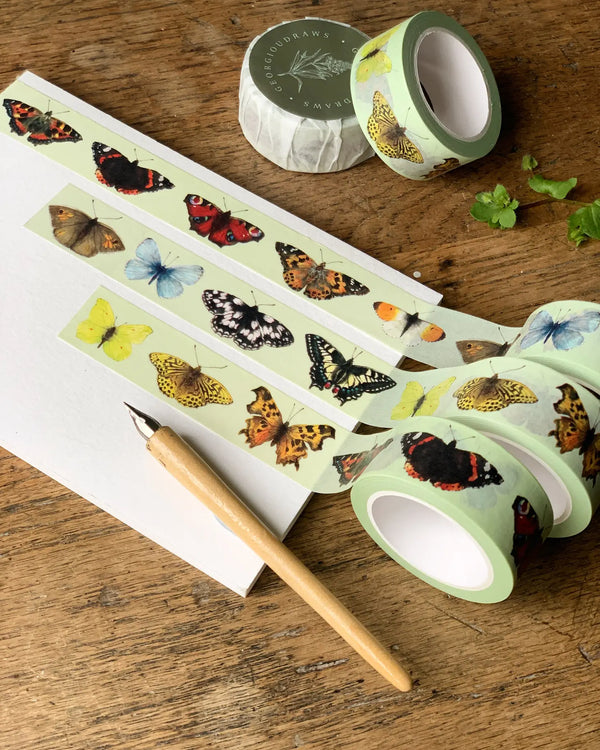 British Butterflies Washi Tape