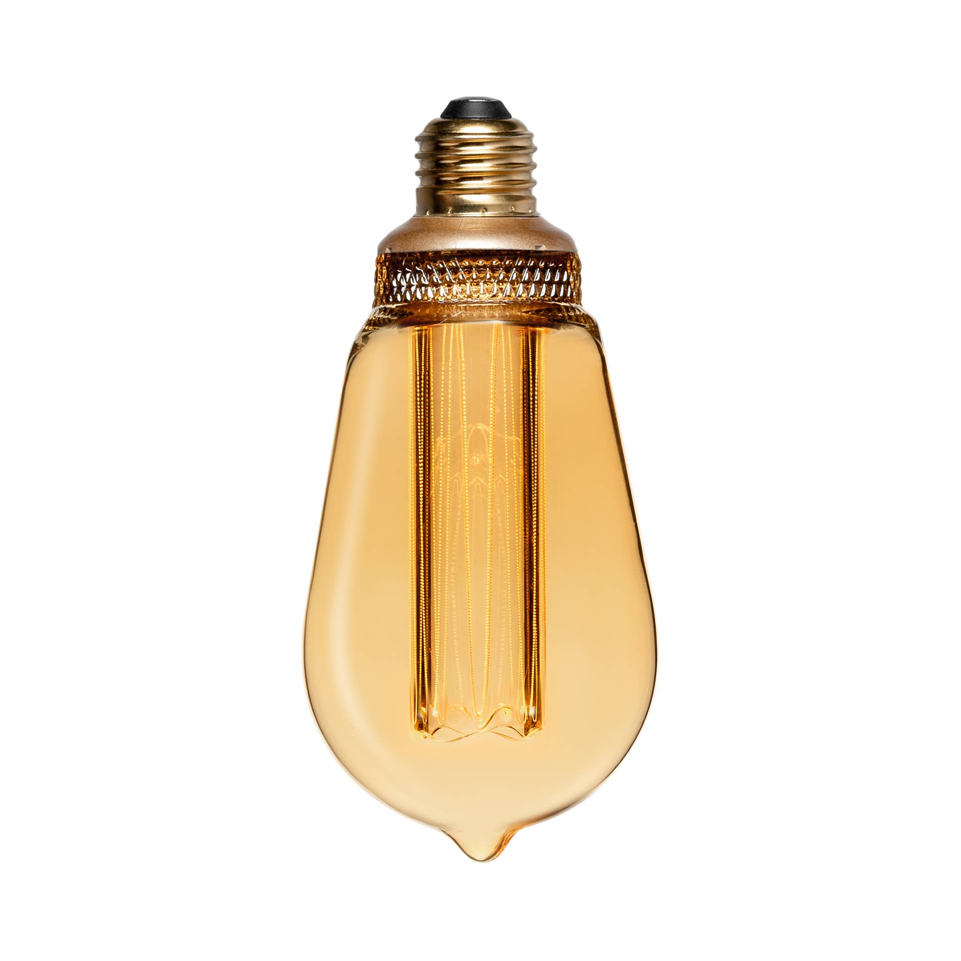 Ampoule LED décorative de style goutte | ambre