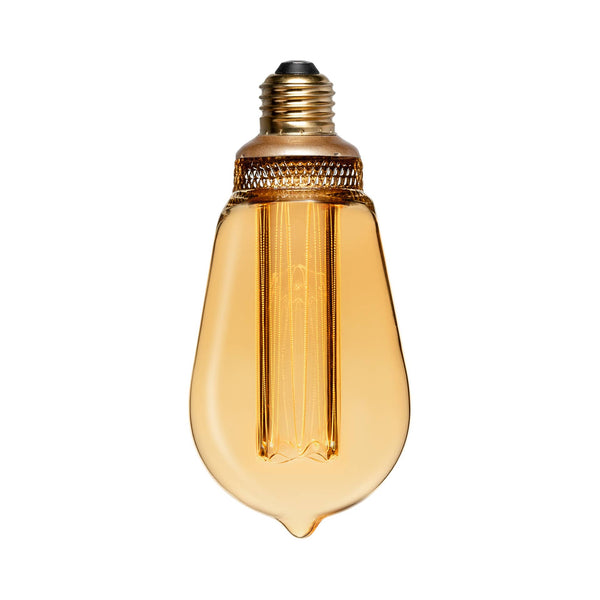 Ampoule LED décorative de style goutte | ambre