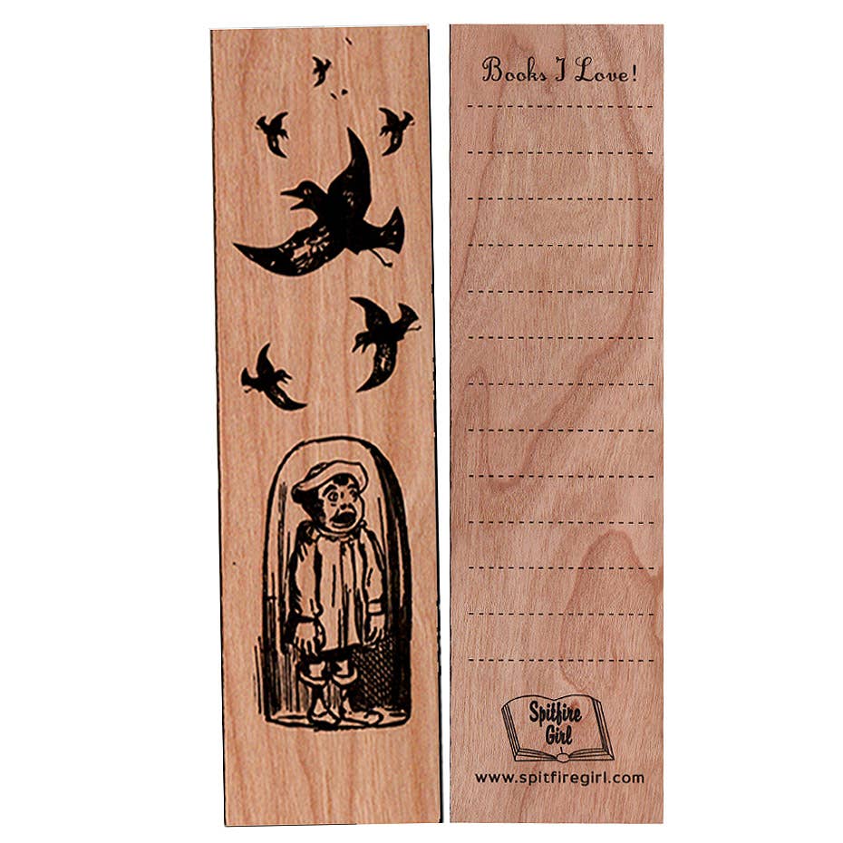 Wooden Bookmark | Cage