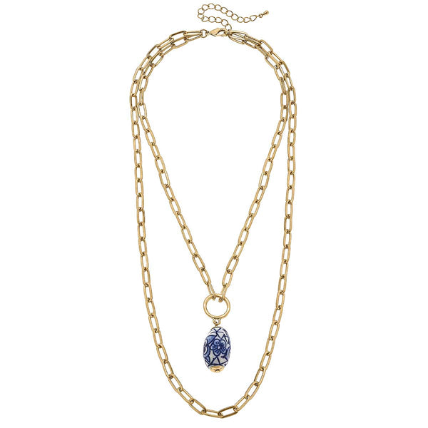 Evelyn Chinoiserie Layered Necklace